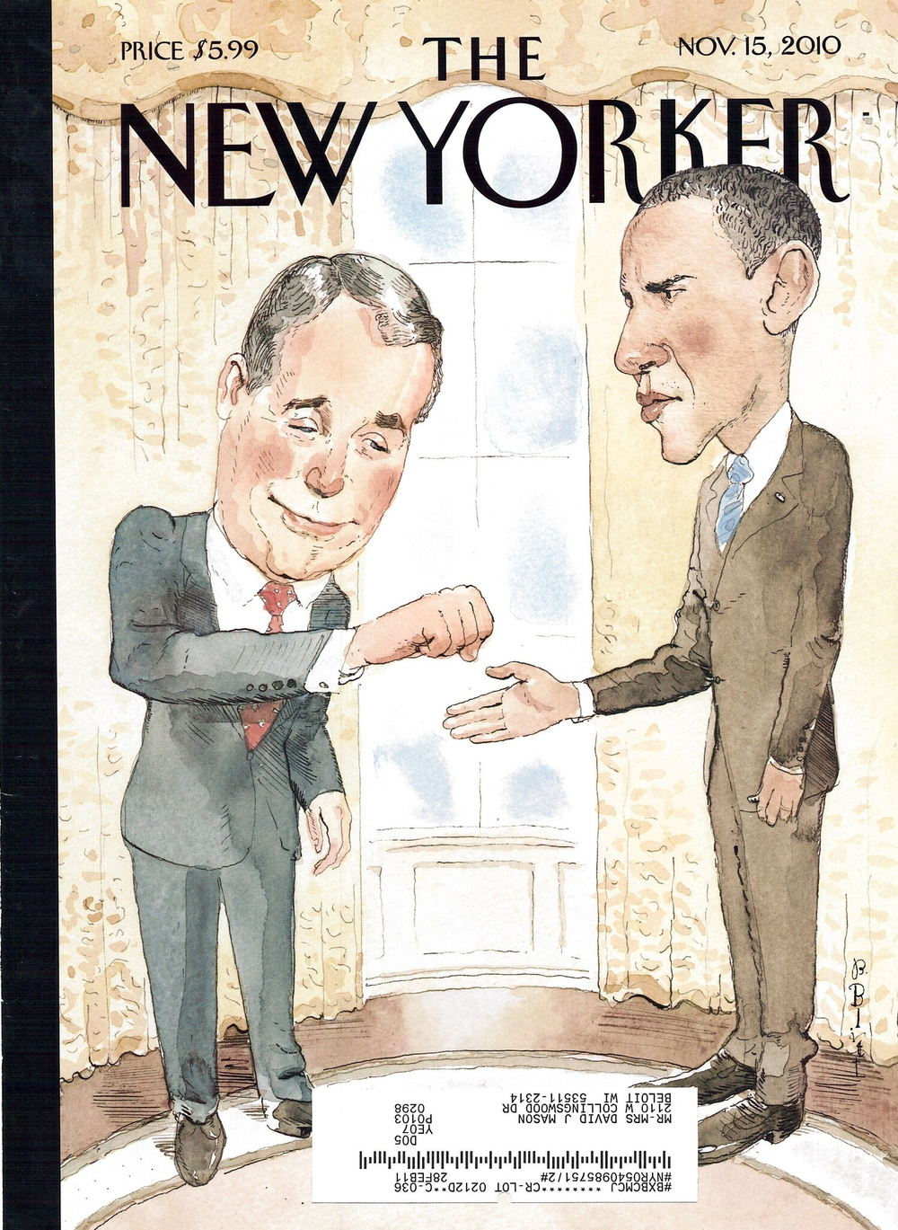 Журнал The New Yorker 15-11-2010, обложка