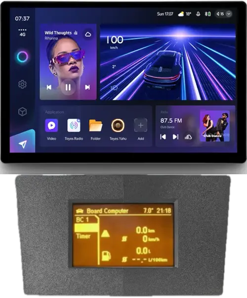 Магнитола для Opel Antara 2006-2015 (перенос БК вниз, серая) - Teyes CC3-2K монитор 13", QLED+2K, Android 10, Быстрая, 4G SIM-слот, CarPlay