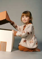 Кардиган вязаный (лошадки)