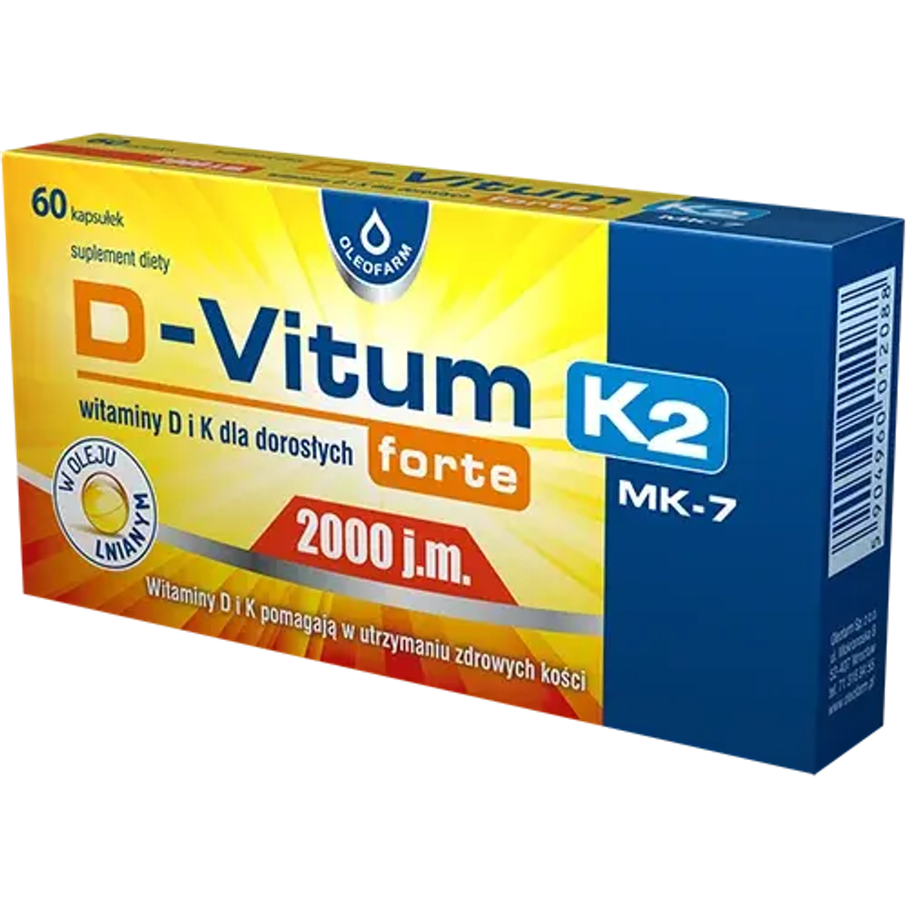 D-Vitum Forte 2000 МЕ. K2 - 60 капсул