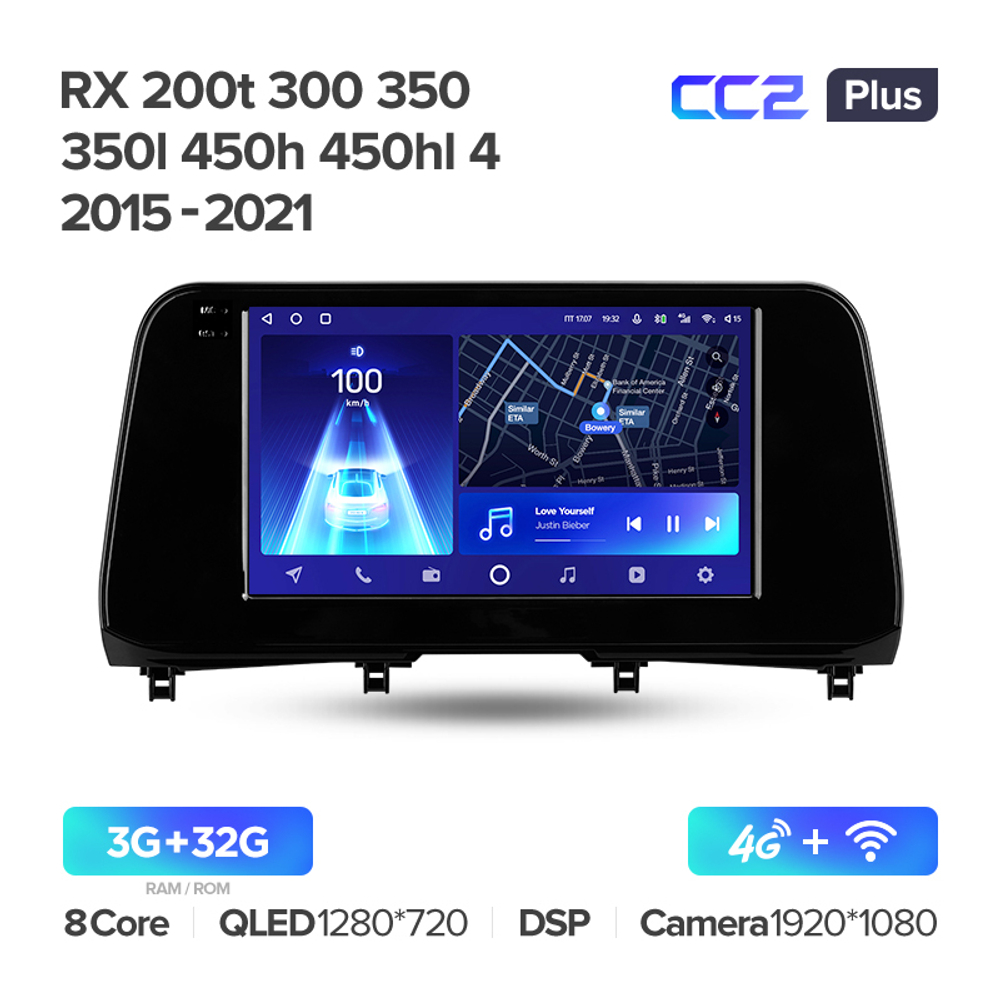 Teyes CC2 Plus 9" для Lexus RX 200t RX 300 RX 350 2019+