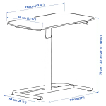 Стол для работы сидя/стоя регулируемый - SEGRARE IKEA/ ИКЕА, 110х60х75/125 см, черный