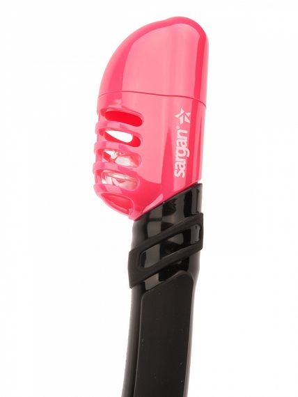 Набор маска+трубка в сумке Sargan Сталкер-Н розовый/черный