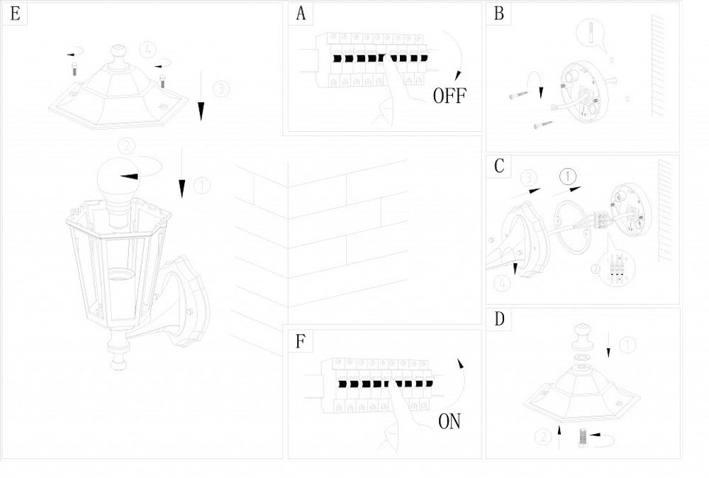 Светильник на штанге Eglo Laterna 4 22468