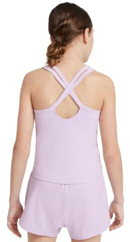 Футболка для девочки Nike Girls Dri-Fit One Fitted - doll/white - Purple
