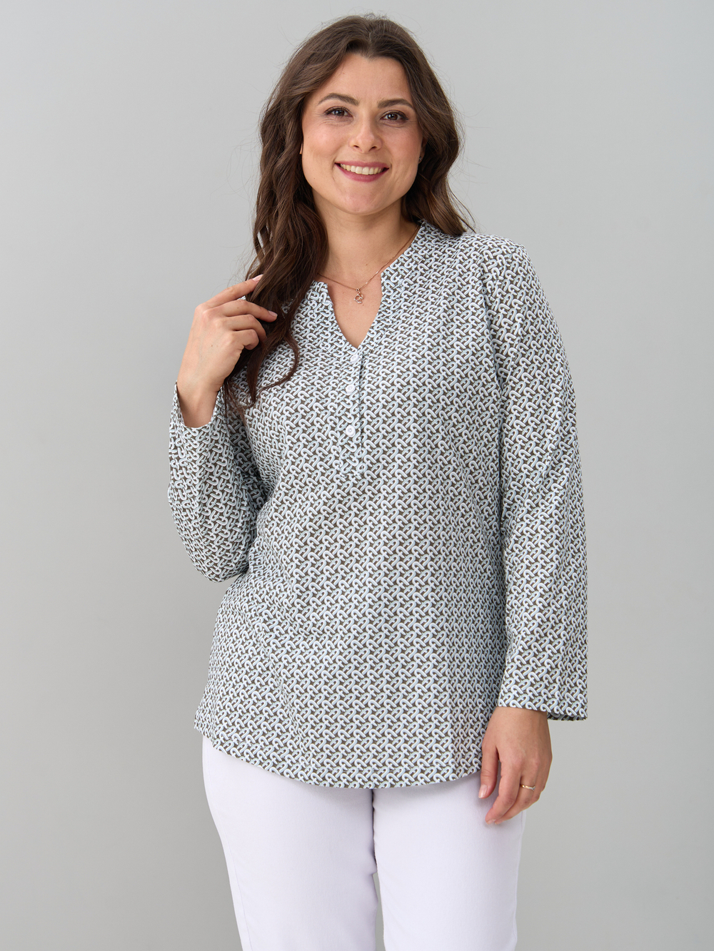 Блузка БЛ-22/фурла-бежевыйджинс