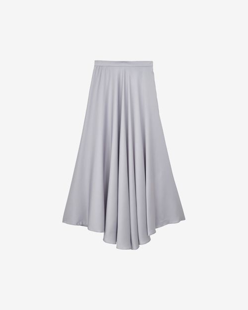 Юбка One Two Silk A-line Silver