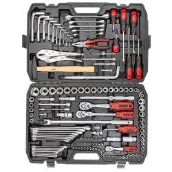 Набор инструментов 142пр. 1/4'', 3/8'', 1/2''(6гр.)(4-32мм) FORCEKRAFT FK-41421-5