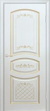 Дверь межкомнатная GEONA Византия софт айс СП/ ясень патина