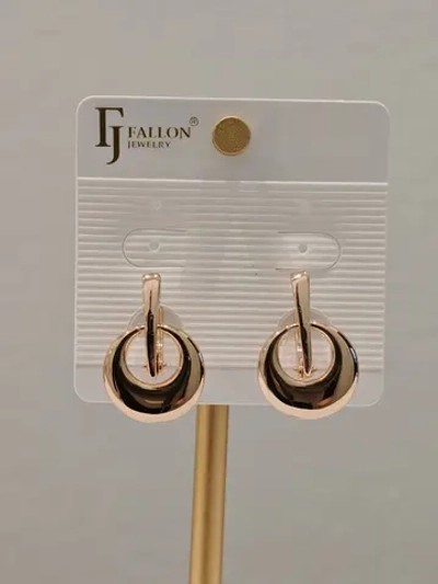 Серьги Fallon «Медальоны» Gold 18K
