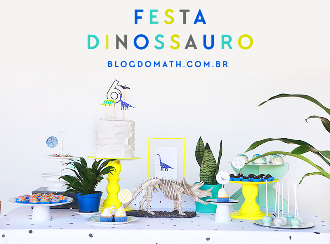 Минималистичный день рождения с динозаврами