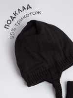 Шапка и снуд для девочки с ушками на завязках