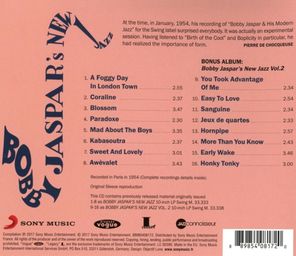 Bobby Jaspar / Bobby Jaspar's New Jazz (CD)
