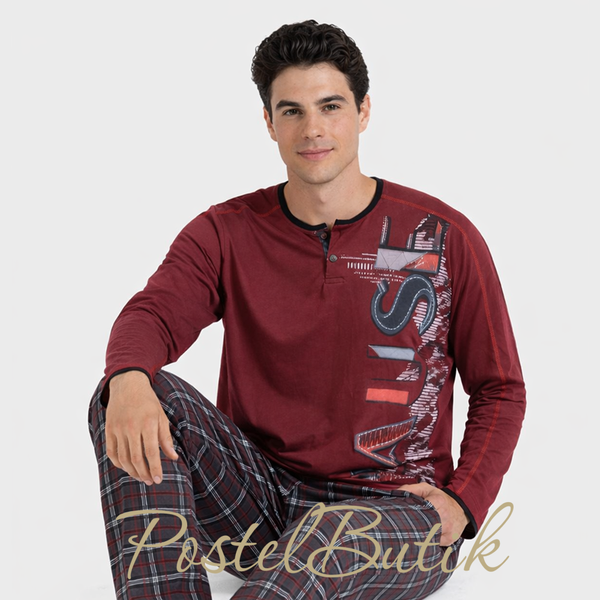 Пижама мужская Massana M11 Deep Red-Vigor P701301