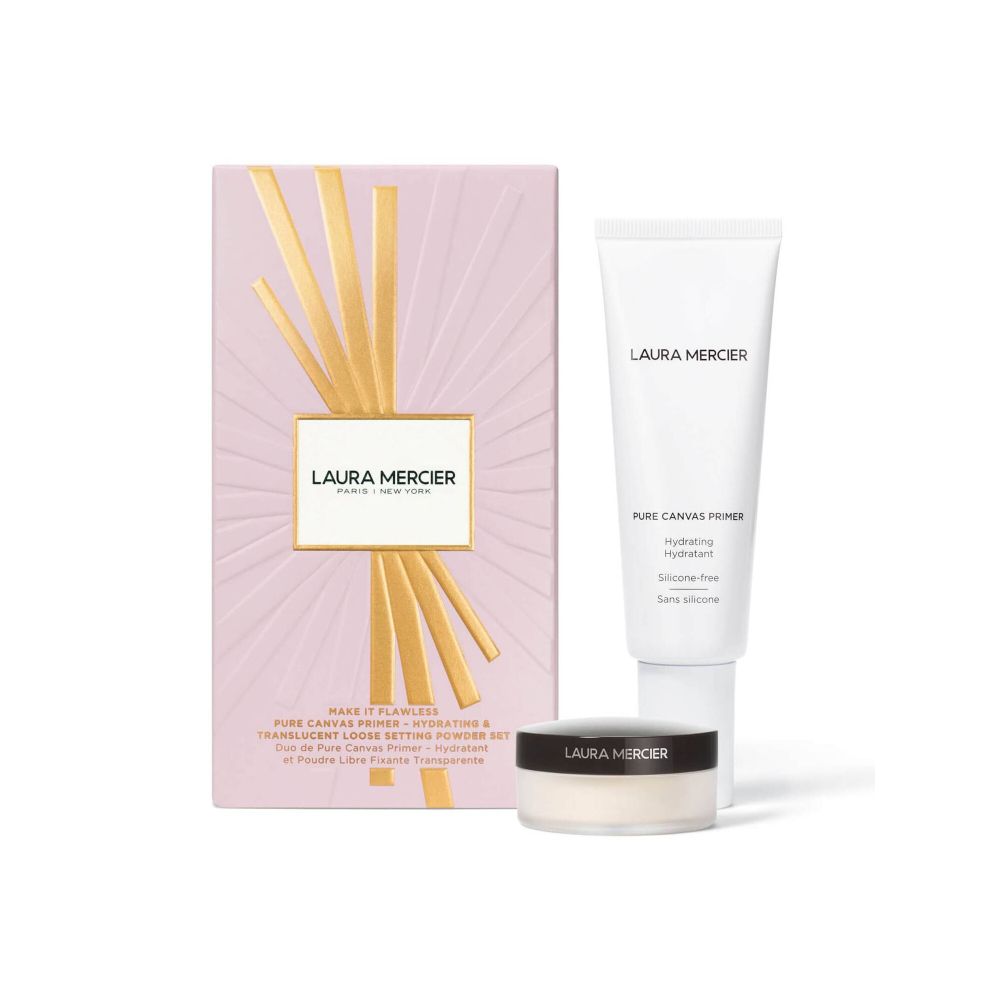 Набор для лица Make it Flawless Laura Mercier Pure Canvas Primer Hydrating & Translucent Loose Setting Powder Set