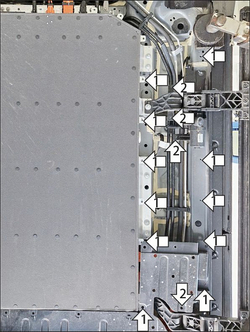 Защита топливных трубок, силовых проводов (сбоку АКБ). 4 мм, Алюминий для Li Auto L9 2024-н.в., Motodor.349912