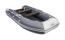 Лодка ПВХ Таймень LX 3400 НДНД Графит/светло-серый