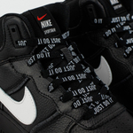 кроссовки Nike Air Force 1 Mid Black / White Swoosh Winter