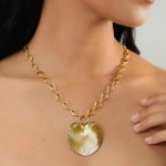 Колье ORI TAO, Palmspring, с пальмовым листом, OT24.2-15-31811 (золотистый)