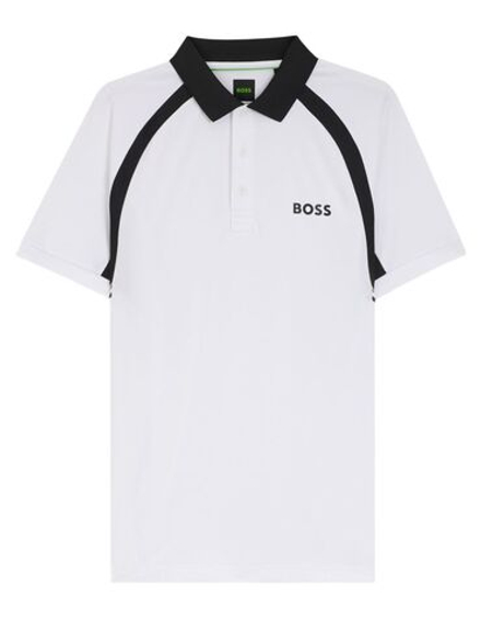 Теннисное поло BOSS TOC Spin - white