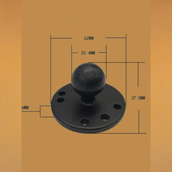 Крепление РАМ 150мм для небольших эхолотов макс. 5-6 дюймов алюминиевое