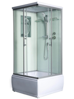 Душевая кабина WeltWasser  WW500 ALLER 902 90х90 см,  прозрачное стекло, поддон низкий, крыша