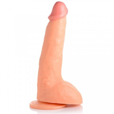 Реалистичный фаллоимитатор с мошонкой Master Cock Beefy Brad 9" Dildo, бежевый, 22.4х5 см