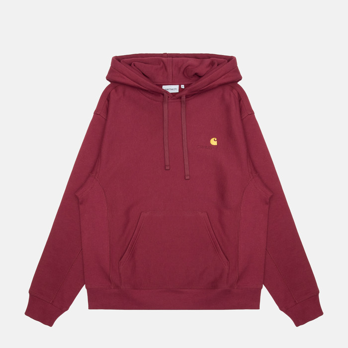 Толстовка мужская Carhartt WIP Hooded American Script артикул:I028279_malbec - купить в магазине Дайс