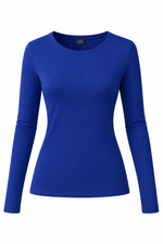 Лонгслив из вискозы Кейт в цвете электрик