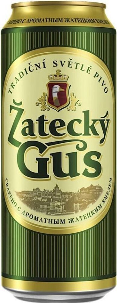 Пиво Жатецкий Гусь Светлое / Zatecky Gus Svetle 0.45 - банка