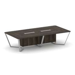 Steel Meet Стол переговорный прямоугольный KD-PR.B.SP-12 Дуб Мали/Металл Серый 3200*1600*750