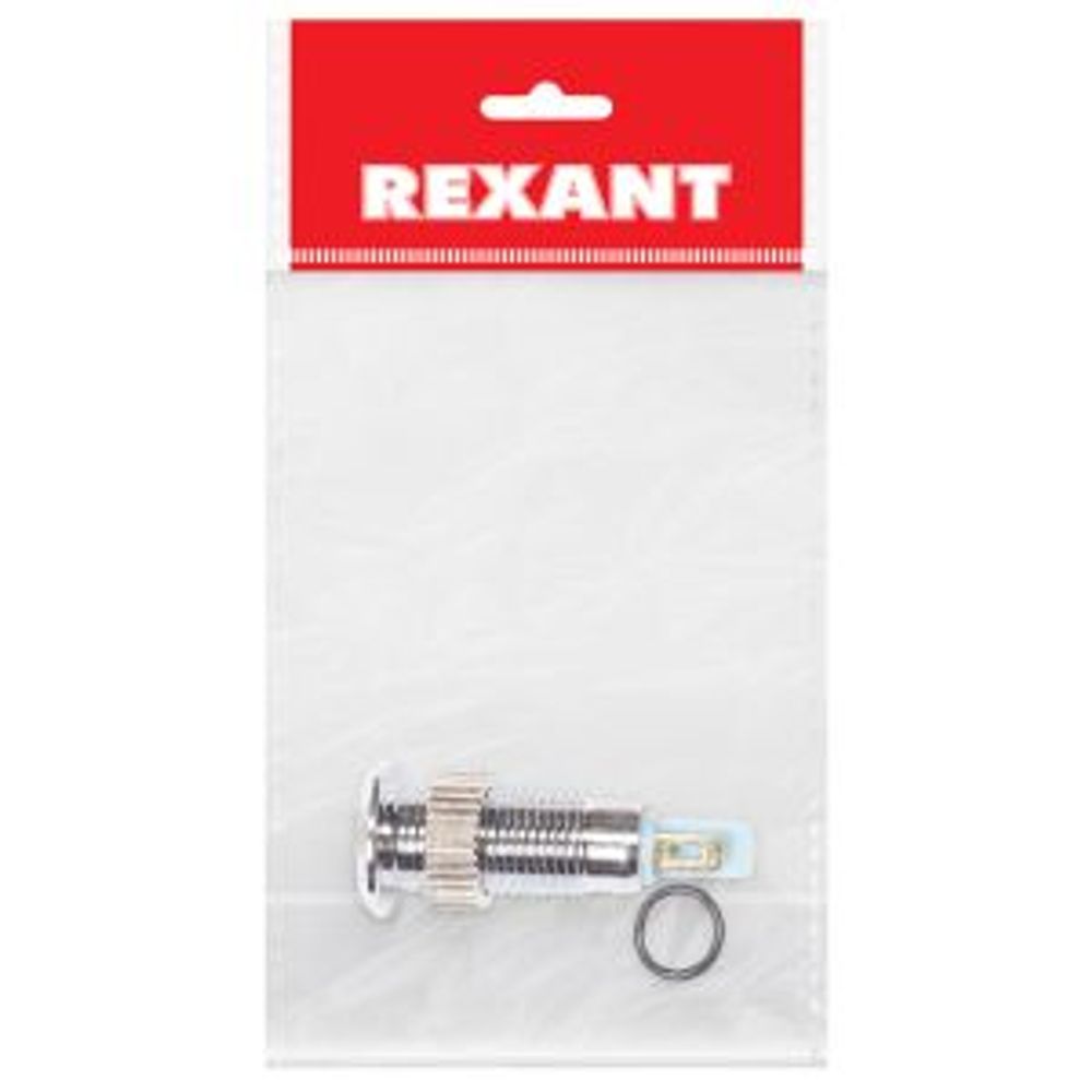 Индикатор металл ø8 12В белый с подсветкой (GQ8F-D) REXANT