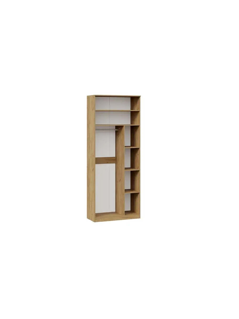 Прихожая с зеркалом Дуб Крафт золотой 190х43х226