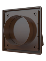 Выход стенной КФВ фланец D100 обр.клапан 150x150 ASA Brown ERA