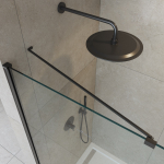 Душевая перегородка Cezares LIBERTA-L-1-TB-80-C-NERO