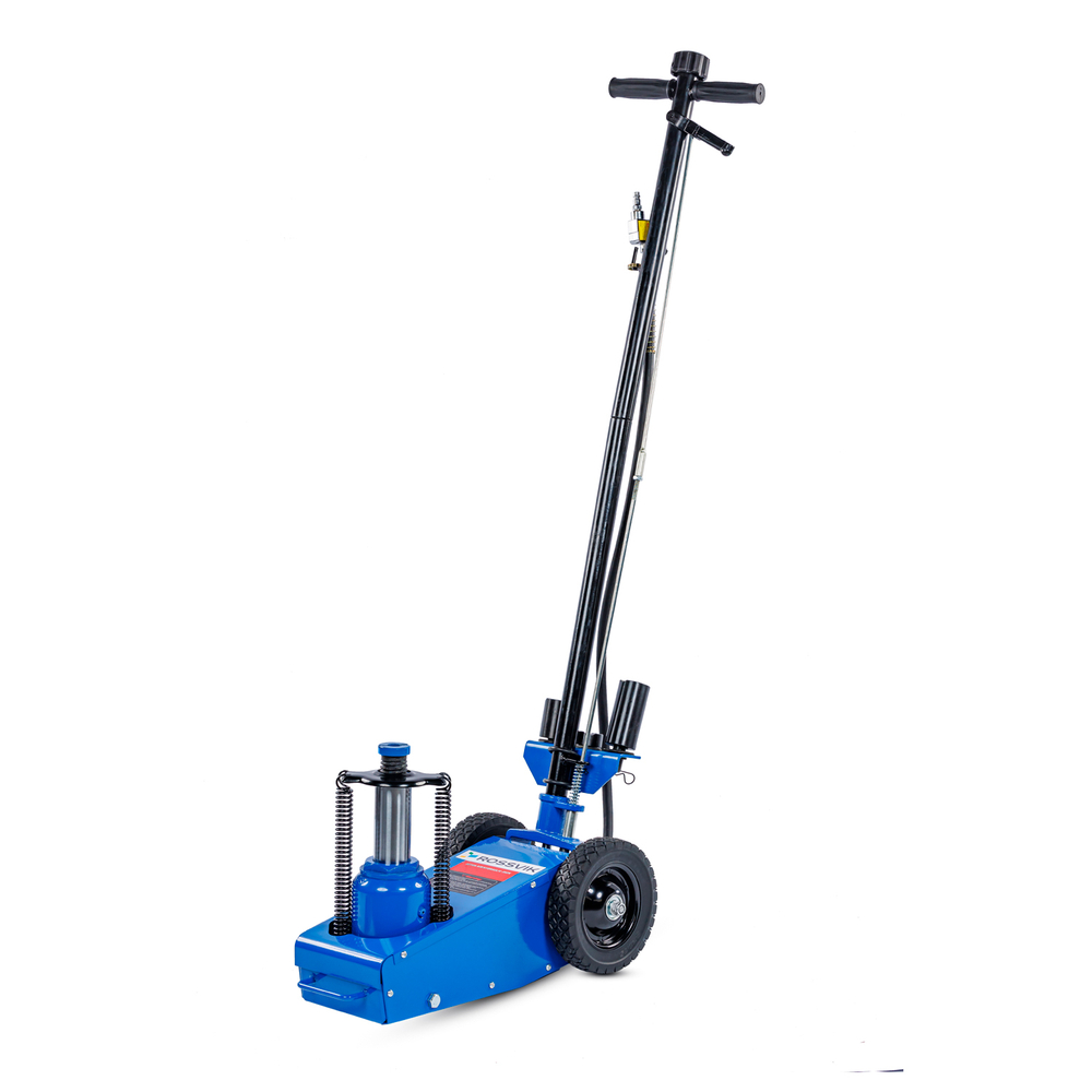 Домкрат подкатной пневмогидравлический ROSSVIK HJ1902, 22 т, 225-452 мм, 1 ступень, синий