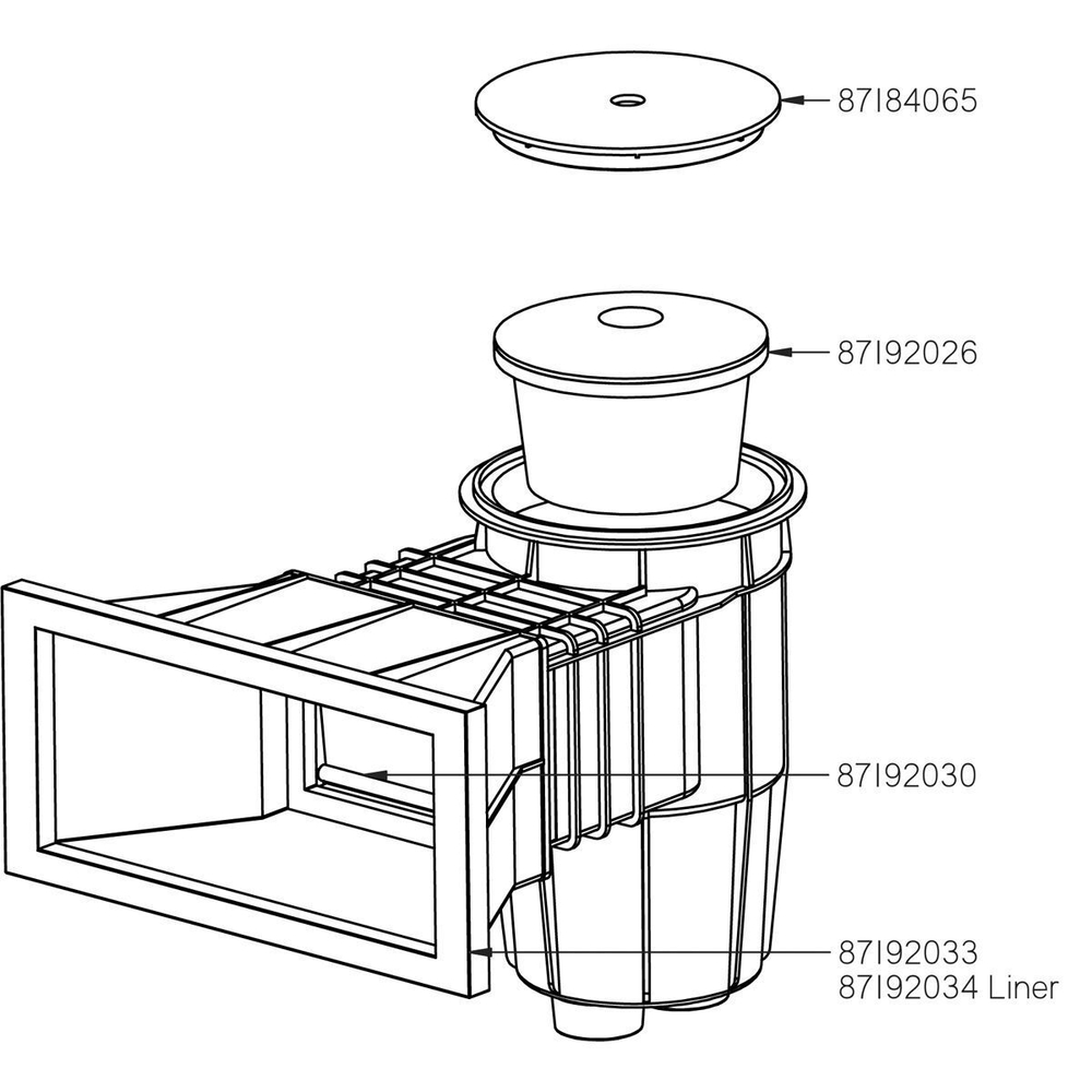 Скиммер под бетон Flexinox 87192013 Wide