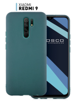 Чехол ROSCO для Xiaomi Redmi 9 оптом (арт. XM-R9-COLOURFUL-DARKGREEN)