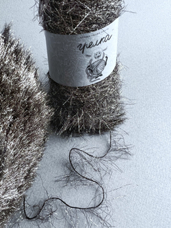 Трикотажная пряжа для вязания YETI реснички мех