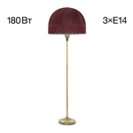 Citilux Базель CL407933 Торшер бронза с красным абажуром