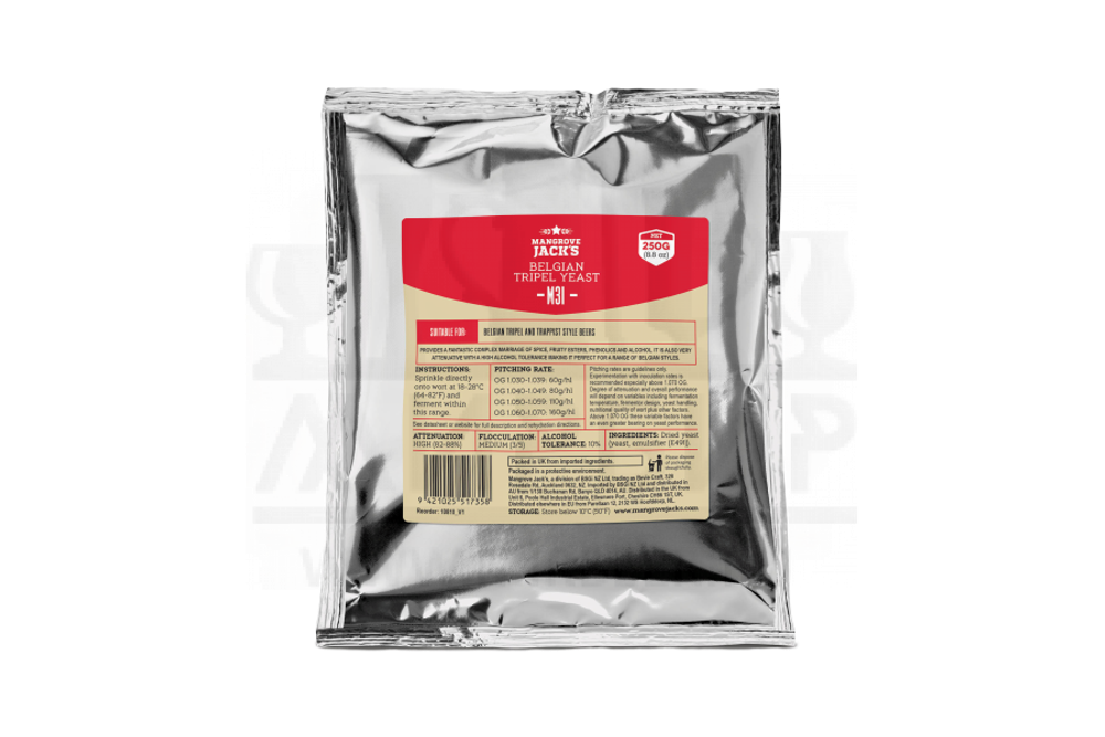 Пивные дрожжи Mangrove Jack's "Belgian Triple Yeast M31", 250 г