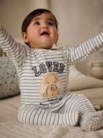 Комбинезон / Cлип для малышей Next E18-368, 3 шт., Белый, Бежевый, Голубой