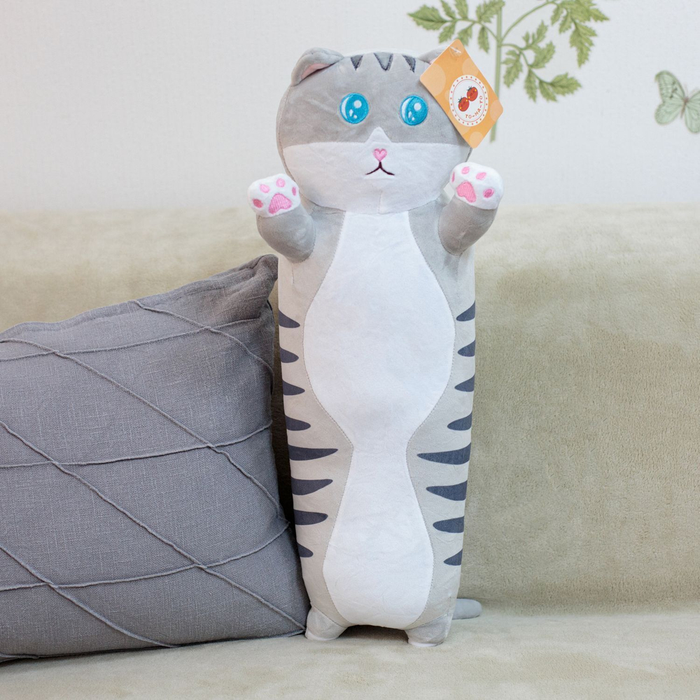 Мягкая игрушка Кот Батон KiDWoW для девочек, мальчиков, малышей, детей, в подарок, для сна