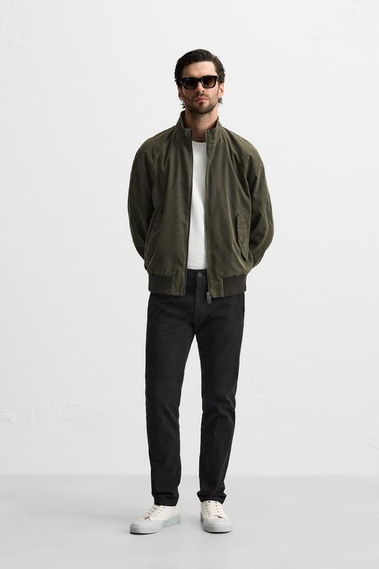 ZARA БРЮКИ ЧИНОС SKINNY FIT, ЧЕРНЫЙ