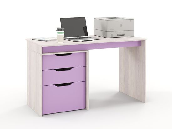 Стол ГРАНД-ЛАВОРО-2 /1100*750*500/ анкор белый / ирис