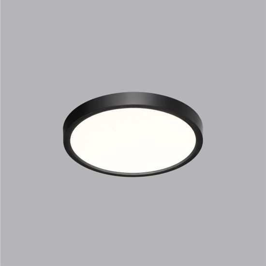 7660/18L MITRA LED SN 087 Светильник пластик/белый/черный LED 18Вт 3000/4000K D230 IP40 ALFA BLACK