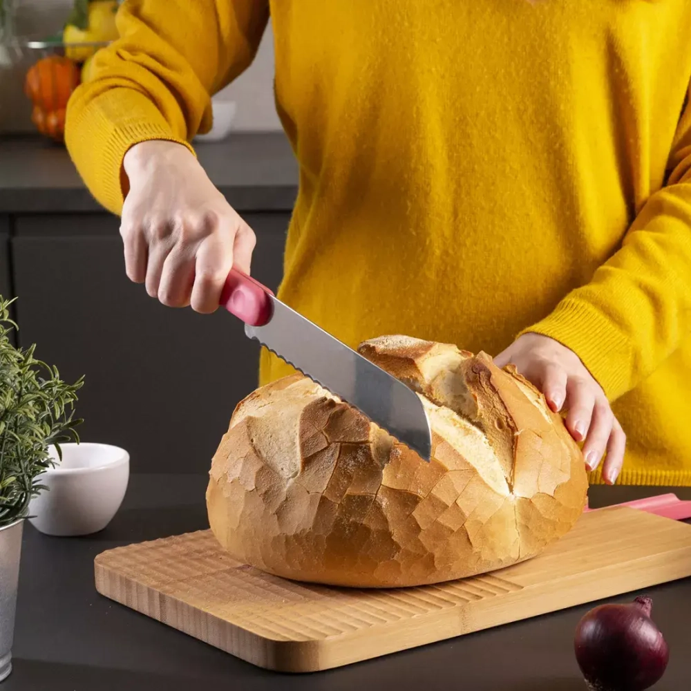 Доска разделочная 43x24x2.4см Trebonn Chopping boards and Knives розовая