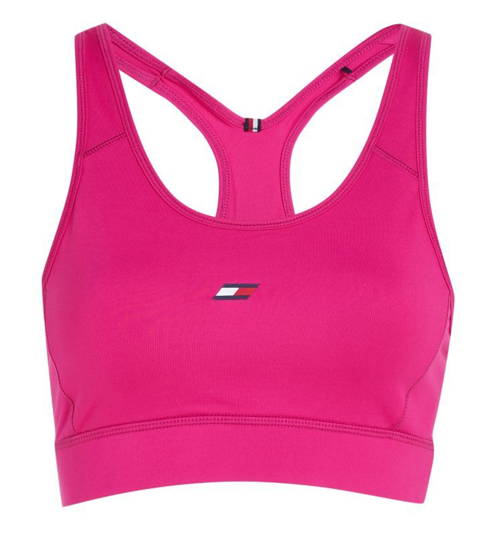 ТОП теннисный Tommy Hilfiger Mid Intensity Essential Bra - eccentric magenta