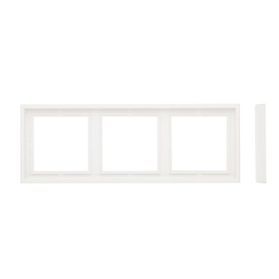 Рамка 3-местная LIREGUS MODERN K14-445-03.M/WWM белый матовый