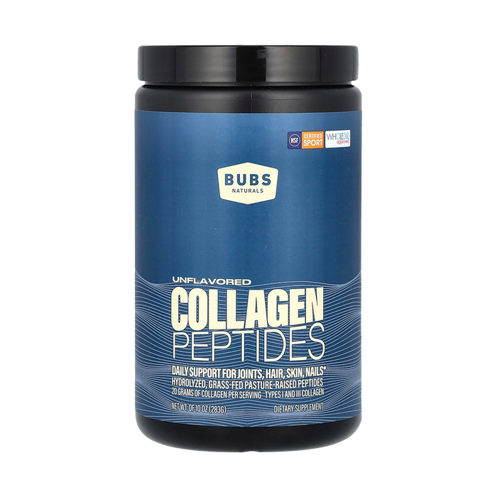 Пептиды коллагена без вкуса, Collagen Peptides Unflavored, BUBS Naturals, 283 г